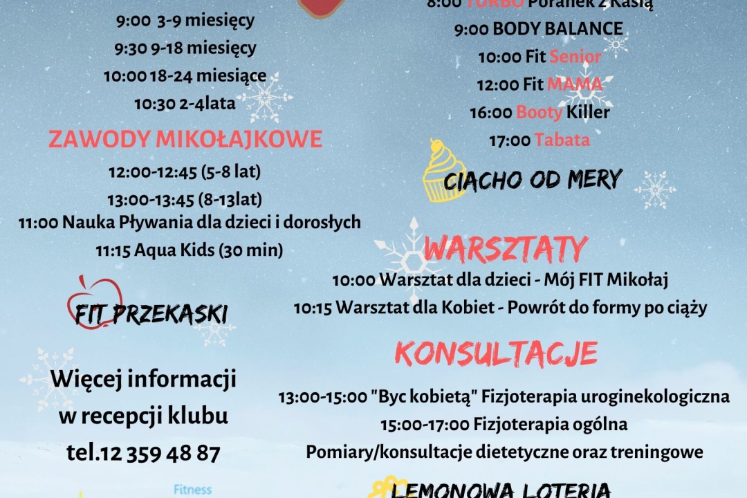 Mikołajkowy dzień otwarty w Lemon Fitness
