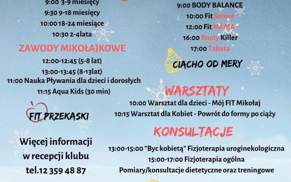 Mikołajkowy dzień otwarty w Lemon Fitness