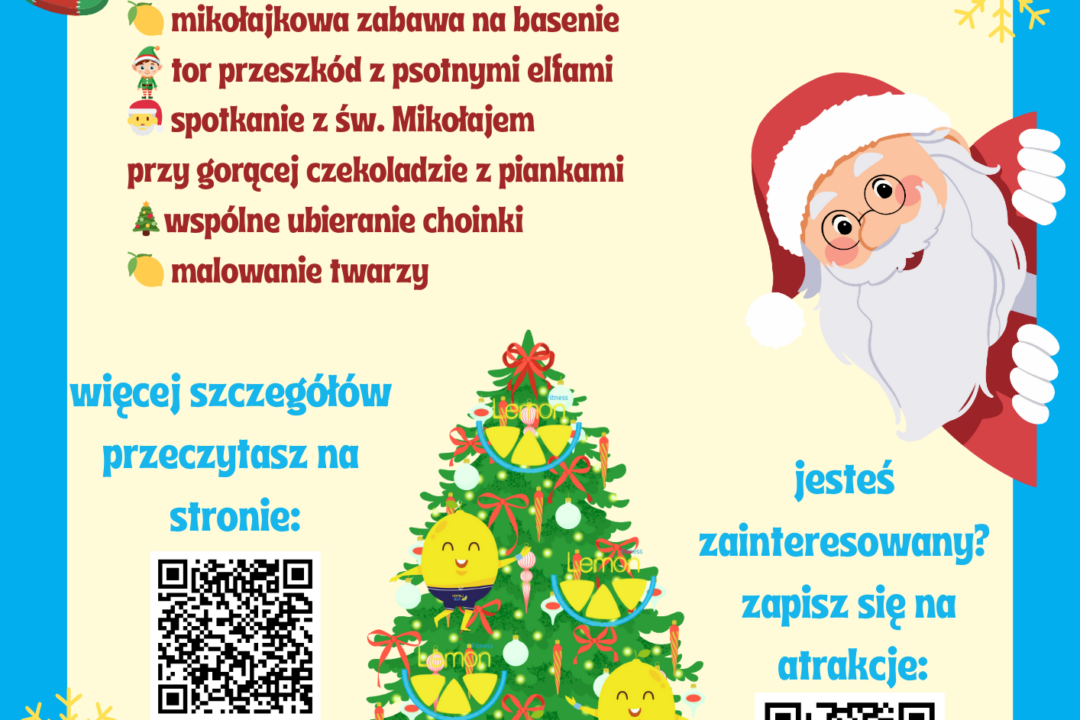 🍋 Lemonowy Dzień z Mikołajem w Lemon Fitness! 🎅✨