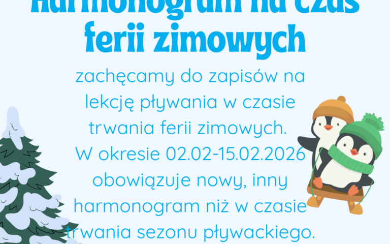 Ferie zimowe w Lemon Fitness – harmonogram zajęć i nowości! ❄️🏊‍♂️
