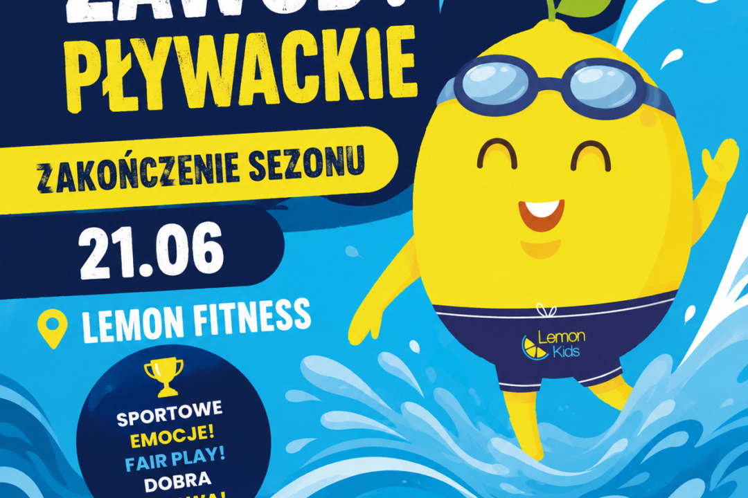 Zawody pływackie na zakończenie sezonu pływackiego 25/2026 – 11 maja ruszają zapisy!