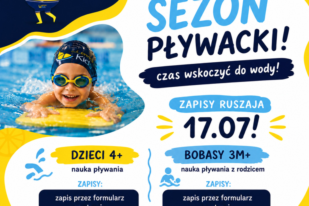 Ruszyły zapisy na nowy sezon pływacki w Lemon Fitness!